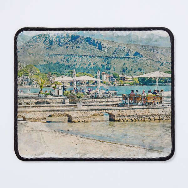 Item preview, Puerto Pollensa Mallorca Watercolour Effect designed and sold by GG WALL ART.