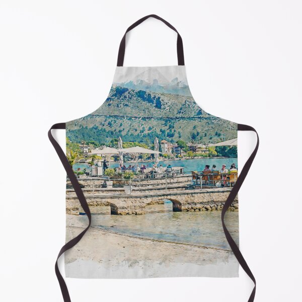Item preview, Puerto Pollensa Mallorca Watercolour Effect designed and sold by GG WALL ART.