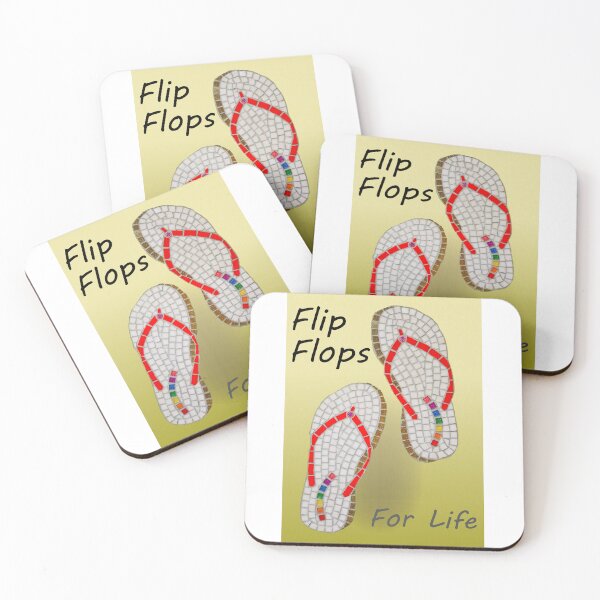 Item preview, Flip Flops for Life Gold designed and sold by joannaydesigns.