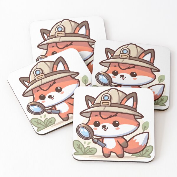 Item preview, Kawaii Explorer Fox designed and sold by CanvasCutie.