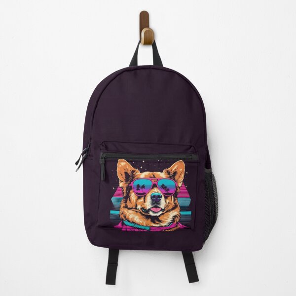 Item preview, Dog with glasses the stylish confidant who turns even the simplest trip to the park into an experience worthy of a fashion editorial, with graceful poses and lenses reflecting elegance designed and sold by Pulsant Paintings.