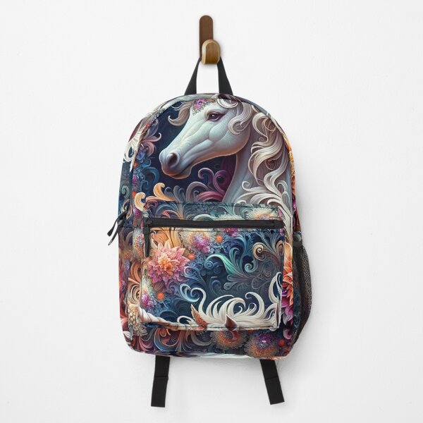 Item preview, Magical Floral Fractal Unicorn 3 designed and sold by Fantasy Horseys.
