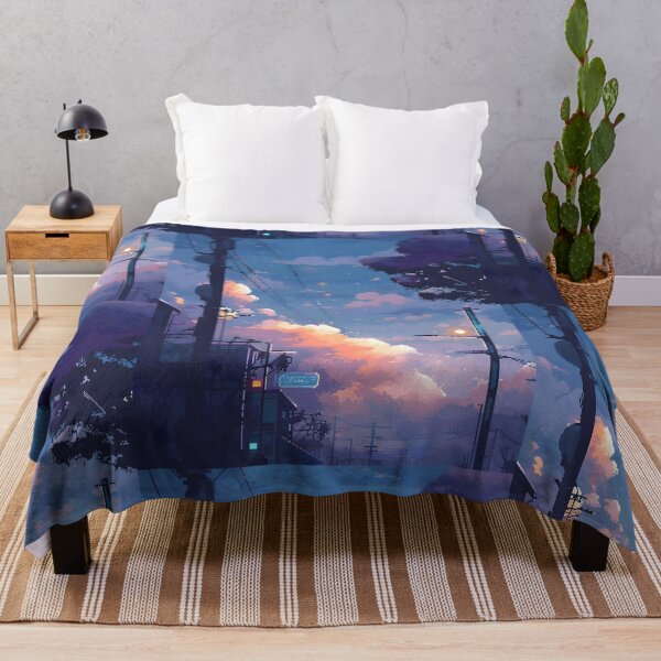 Item preview, Anime cloudy evening sky-Pixel art designed and sold by octoboobs.