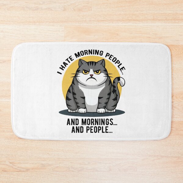 Item preview, I Don't Like Morning People designed and sold by Angry Swan Designs.