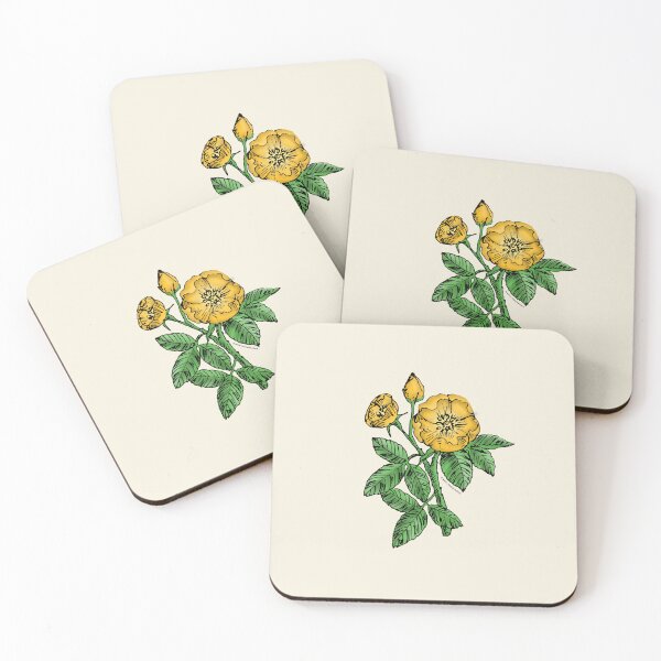 Item preview, Yellow Globular Rose Bloom Single 1-7 Petals Almost Flat designed and sold by Rachael Taylor.