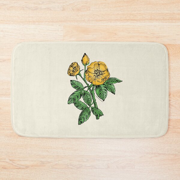 Item preview, Yellow Globular Rose Bloom Single 1-7 Petals Almost Flat designed and sold by Rachael Taylor.
