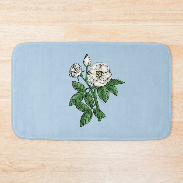 Item preview, White Globular Rose Bloom Single 1-7 Petals Almost Flat designed and sold by Rachael Taylor.