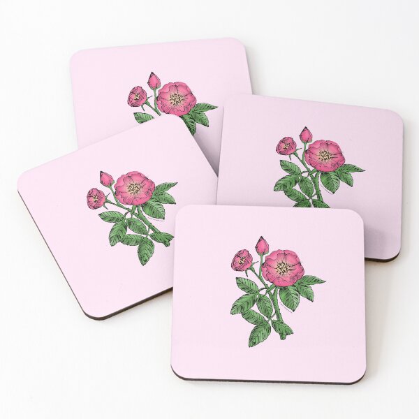 Item preview, Mid Pink Globular Rose Bloom Single 1-7 Petals Almost Flat designed and sold by Rachael Taylor.