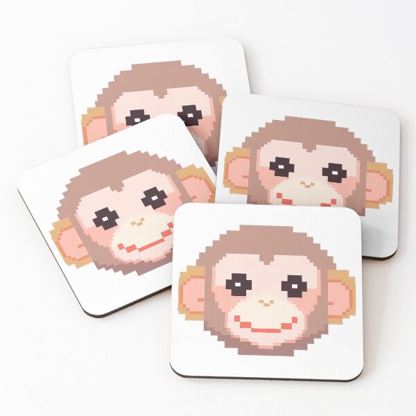 Item preview, Baby Monkey pixel art - Retro vibe designed and sold by octoboobs.