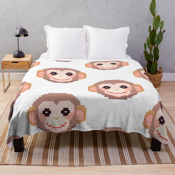Item preview, Baby Monkey pixel art - Retro vibe designed and sold by octoboobs.