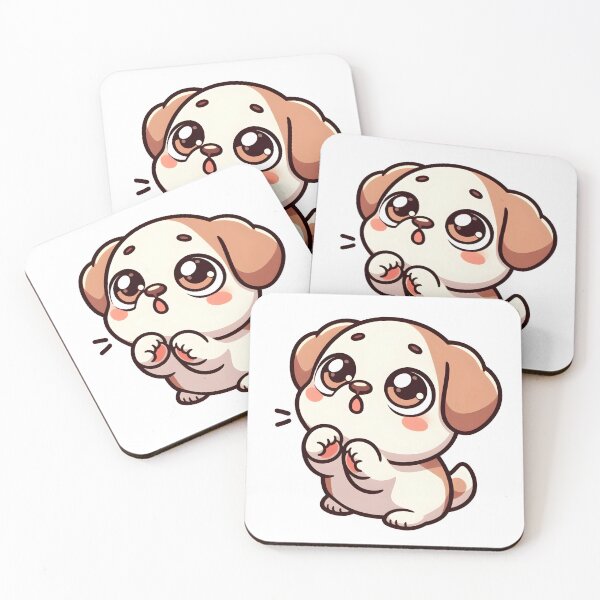 Item preview, Kawaii Dog With Puppy Eyes designed and sold by CanvasCutie.