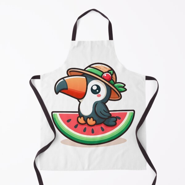 Item preview, Kawaii Toucan With Sun Hat designed and sold by CanvasCutie.