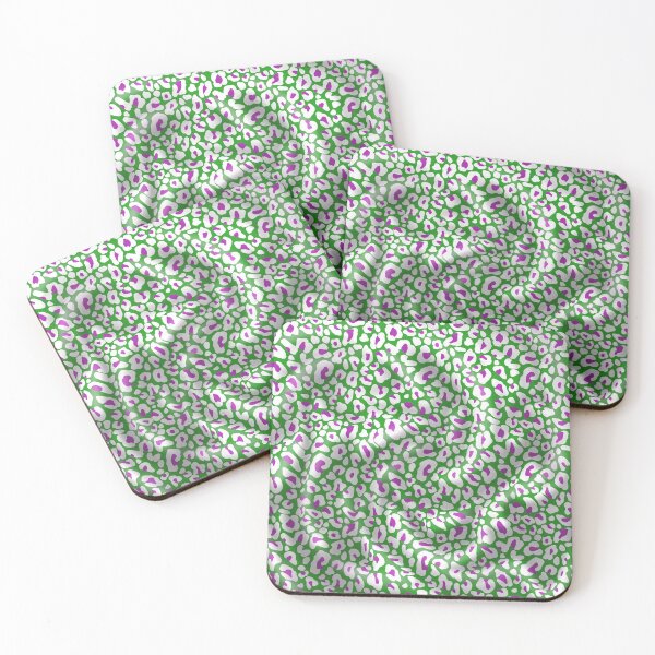Item preview, Exotic Cat Fur Pattern-Green Pink and White with Fold Effect designed and sold by BigAl3D.