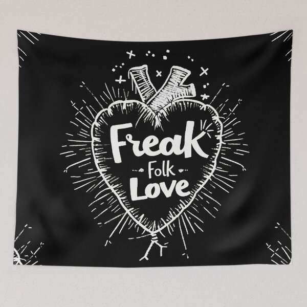 Item preview, Freak Folk Love: Gothic Artistry with a Vintage Music Twist designed and sold by Piotrek0001.
