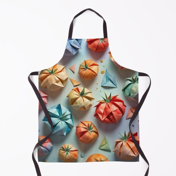 Item preview, Origami Tomatoes Pattern Pastel Watercolor designed and sold by ShaViArt.