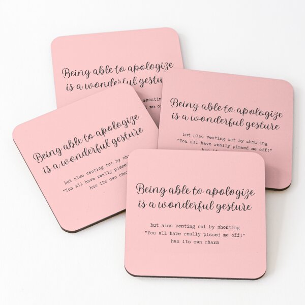 Item preview, Being able to apologize is a wonderful gesture designed and sold by FedoraDesign.
