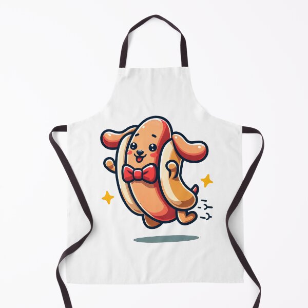 Item preview, Kawaii Hot Dog With Bow Tie designed and sold by CanvasCutie.