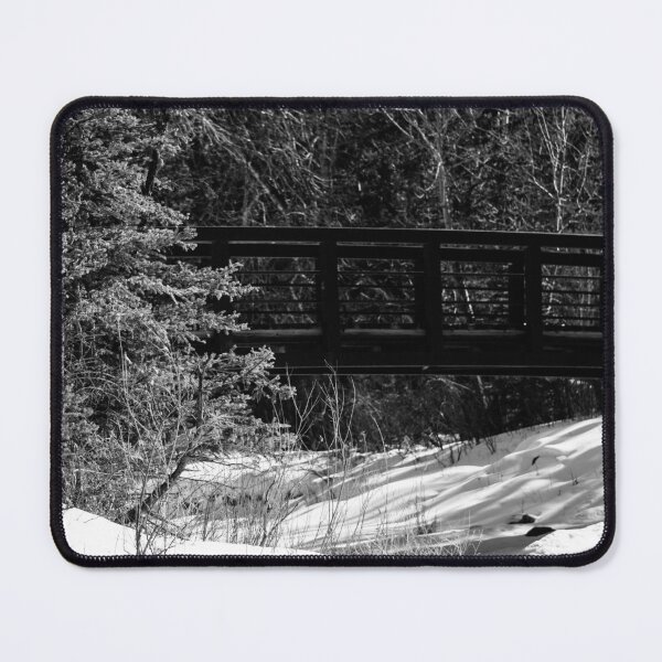 Item preview, Bridge on the trail in black and white designed and sold by CanadianWild418.