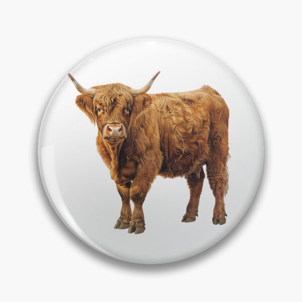 Item preview, Colourful Illustration of a Highland Cow designed and sold by Sticker1Central.