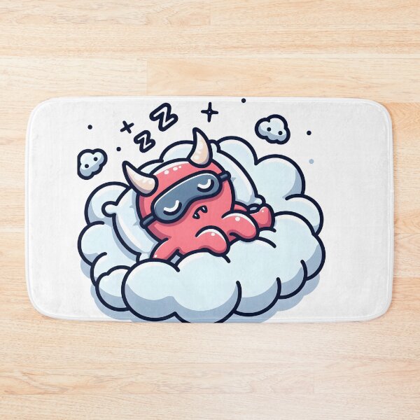 Item preview, Kawaii Buoyant Demon: Wearing A Sleeping Mask designed and sold by CanvasCutie.