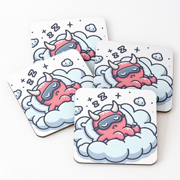 Item preview, Kawaii Buoyant Demon: Wearing A Sleeping Mask designed and sold by CanvasCutie.