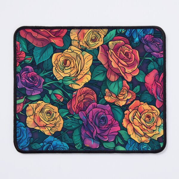 Item preview, Drawing style image of a collection of various rose blossoms designed and sold by Radibor78.