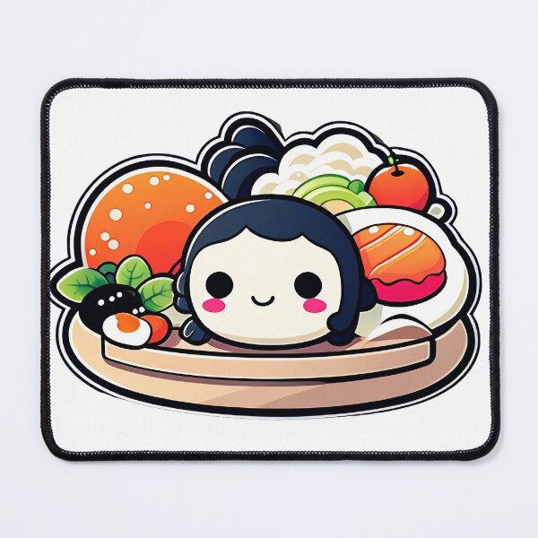 Item preview, delightful fruit-infused chibi sushi plate designed and sold by Alansil.