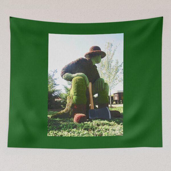 Item preview, Logger resting on a tree trunk designed and sold by Shulie1.