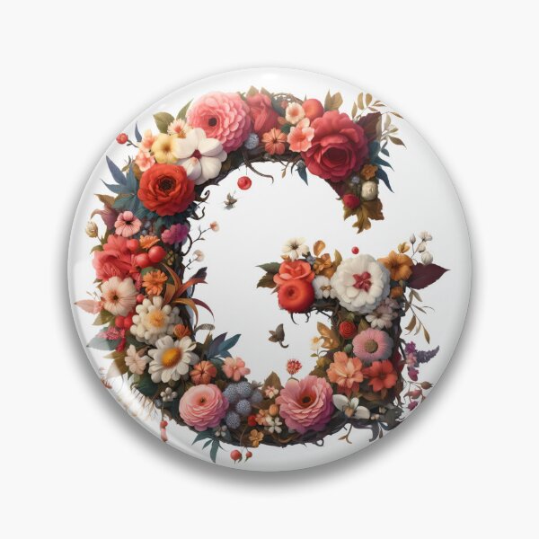 Item preview, Letter “G” containing flowers designed and sold by yeekazar.