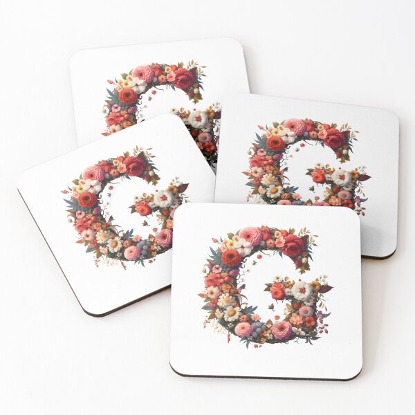 Item preview, Letter “G” containing flowers designed and sold by yeekazar.