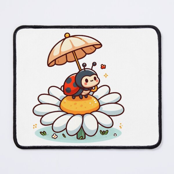 Item preview, Kawaii Ladybug: Holding A Tiny Parasol designed and sold by CanvasCutie.