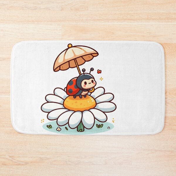 Item preview, Kawaii Ladybug: Holding A Tiny Parasol designed and sold by CanvasCutie.