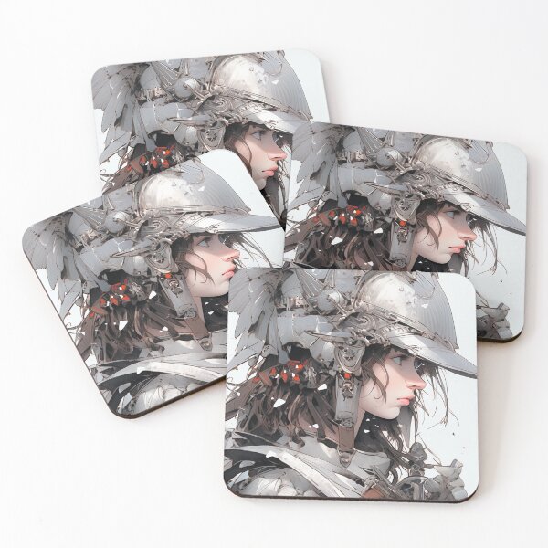 Item preview, Fierce Valiant Steel Armored Anime Girl designed and sold by bubblegoth.