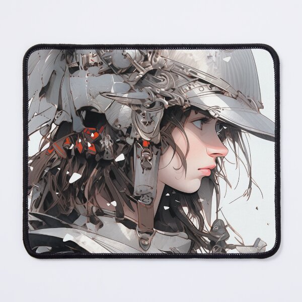 Item preview, Fierce Valiant Steel Armored Anime Girl designed and sold by bubblegoth.