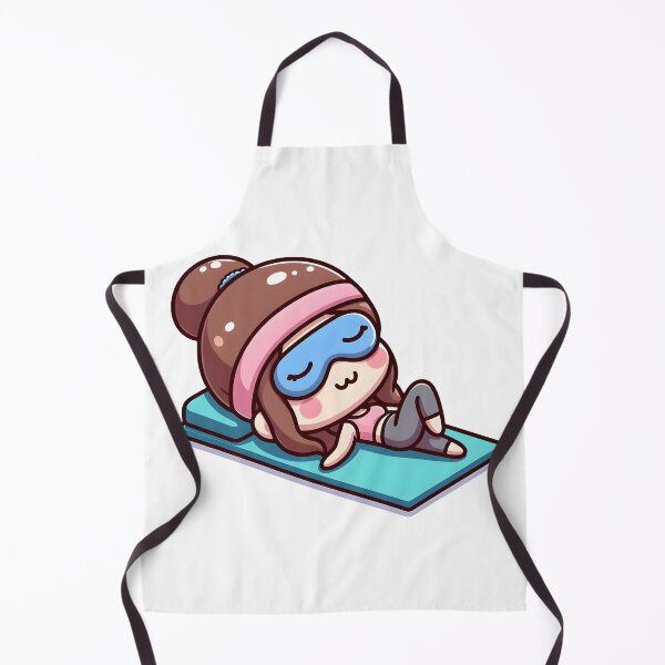 Item preview, Kawaii Yoga Instructor With Eye Mask designed and sold by CanvasCutie.