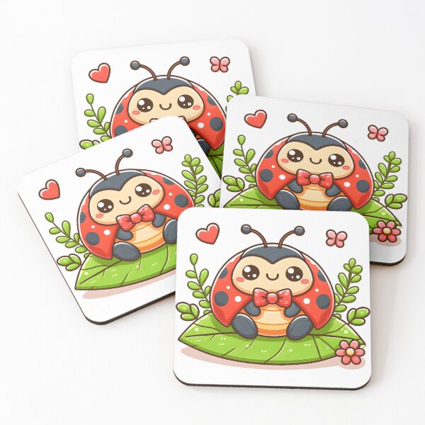 Item preview, Kawaii Ladybug: Wearing A Tiny Bowtie designed and sold by CanvasCutie.