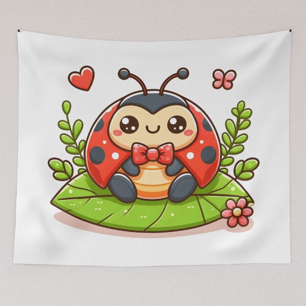Item preview, Kawaii Ladybug: Wearing A Tiny Bowtie designed and sold by CanvasCutie.