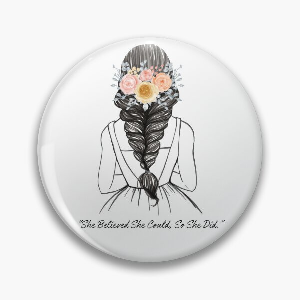 Item preview, Woman In A Dress With The Inscription She Believed She Could So She Did designed and sold by M R Design.