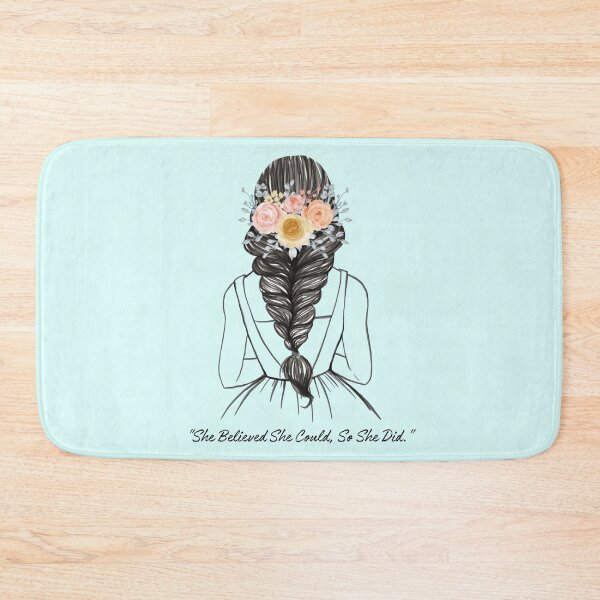 Item preview, Woman In A Dress With The Inscription She Believed She Could So She Did designed and sold by M R Design.