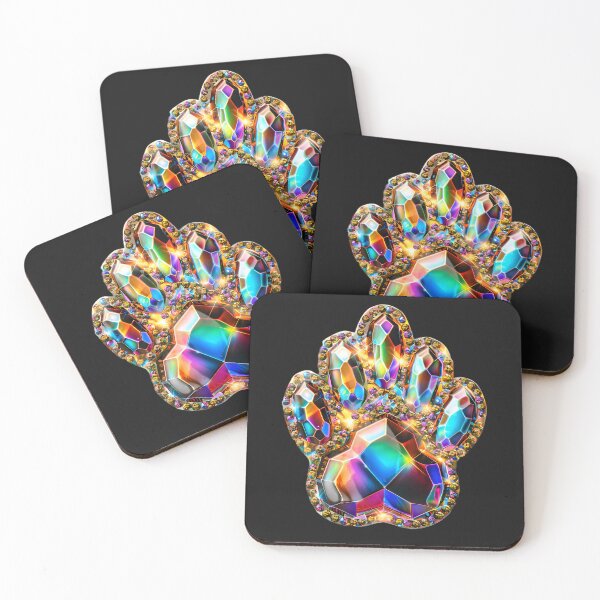Item preview, Crystal Paws: Nature's Glittering Gem designed and sold by AI-Only Creations.