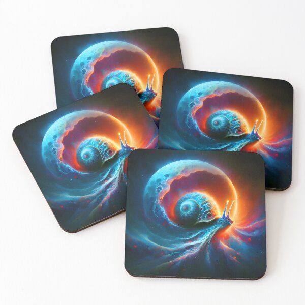 Item preview, "Galactic Journey of the Cosmic Snail" designed and sold by MYTHIC PEEL STICKERS.