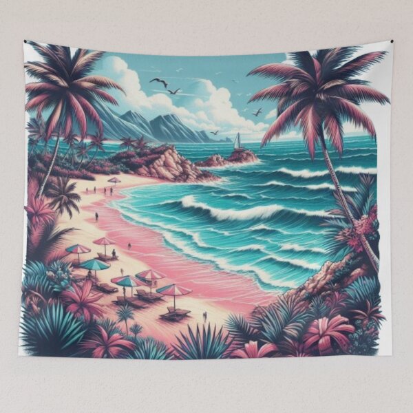 Item preview, Bahamas Paradise: A Serene Beachfront Oasis Unveiled designed and sold by HOMEDESIGNPRINT.