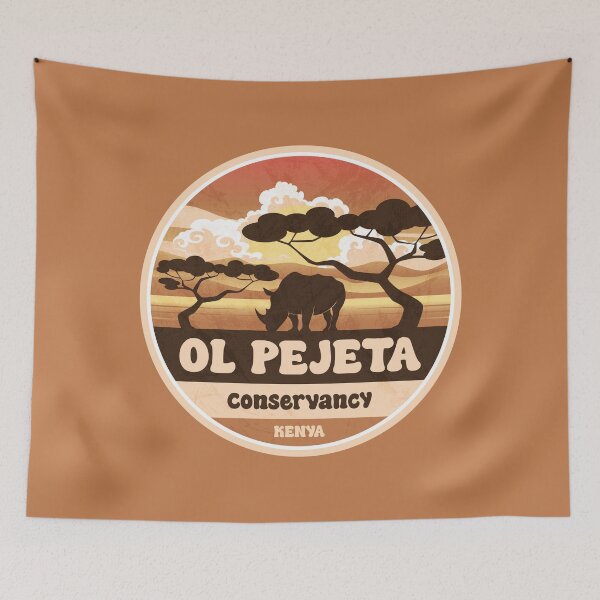 Item preview, Ol Pejeta Conservancy Kenya Vintage Safari Graphic designed and sold by CynthiaGraphics.
