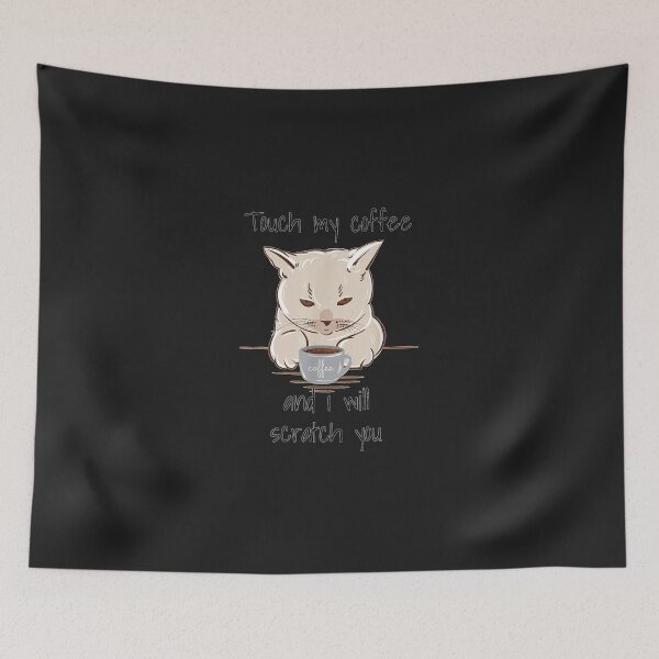 Item preview, Funny Angry Cat Scratch Coffee Caffeine  designed and sold by UB9qtaCFyBo.