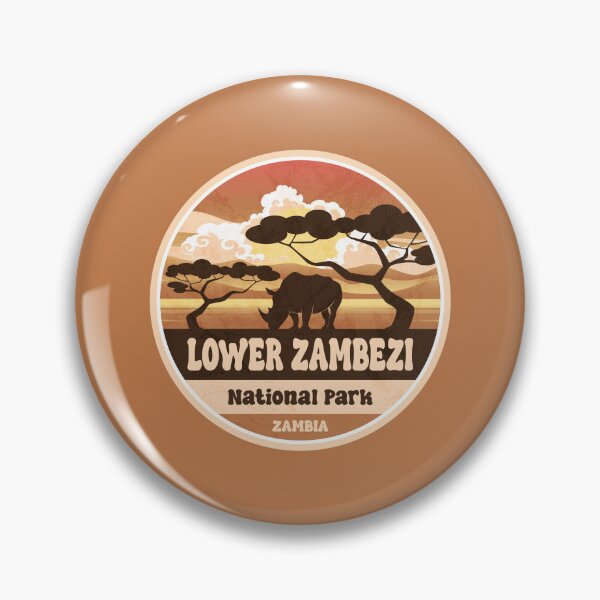 Item preview, Lower Zambezi National Park Zambia Vintage Safari Graphic designed and sold by CynthiaGraphics.