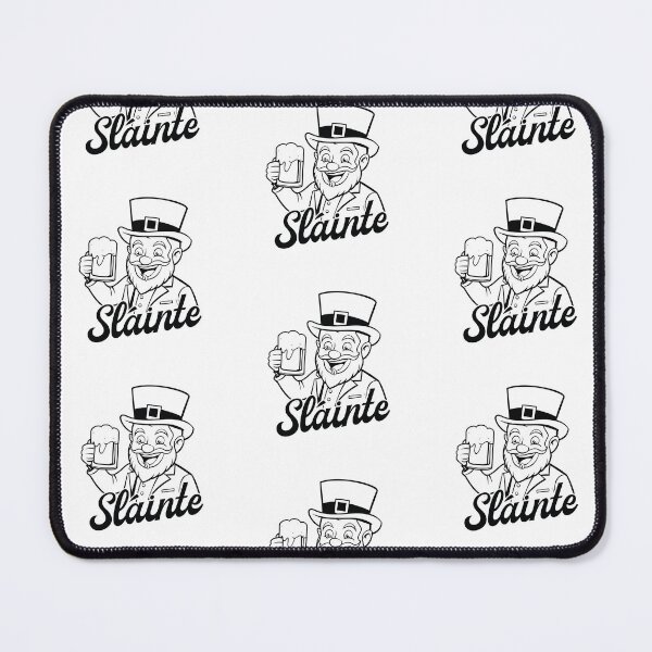 Item preview, Sláinte - Leprechaun - black outline designed and sold by KnockingLouder.