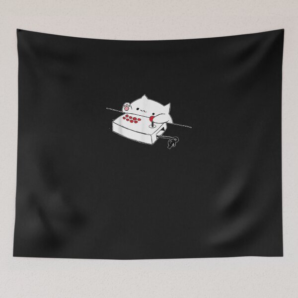 Item preview, Funny Bongo Cat  Funny Cute Gamer Meme Cat  designed and sold by IKPeW1MNrY7j.