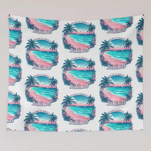 Item preview, Bahamas Escape: Serenity in the Vibrant Beach Scene designed and sold by HOMEDESIGNPRINT.