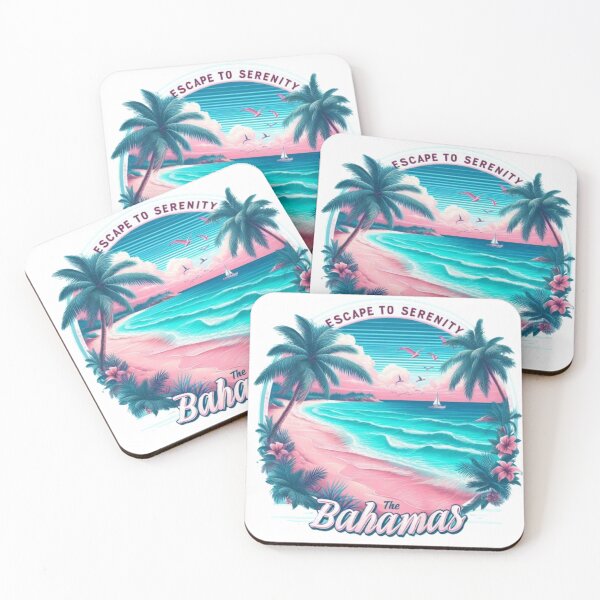 Item preview, Bahamas Escape: Serenity in the Vibrant Beach Scene designed and sold by HOMEDESIGNPRINT.