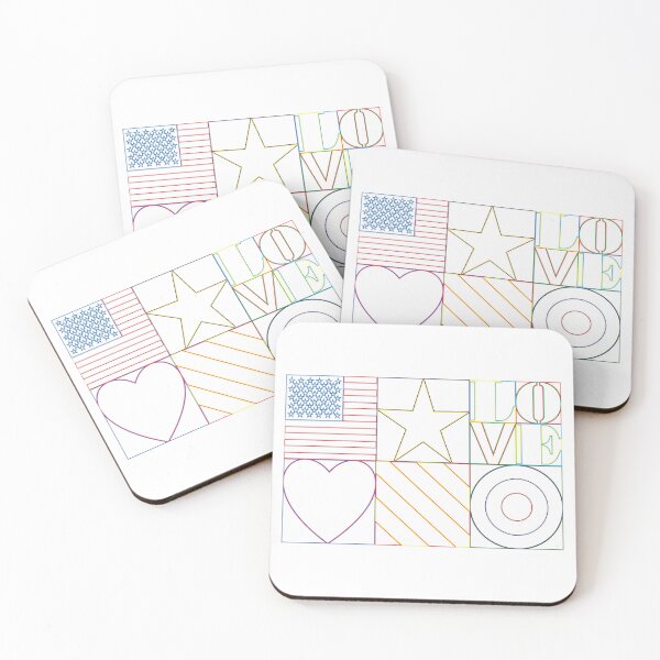 Item preview, Pop Art Symbol Lines - USA designed and sold by DFA.